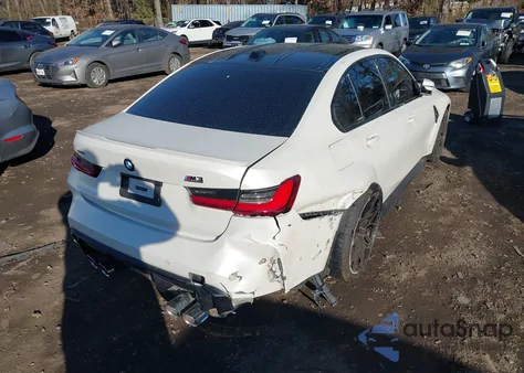 2025 BMW M3 Competition xDrive z USA, uszkodzony, nr VIN WBS33HJ03SFU65494